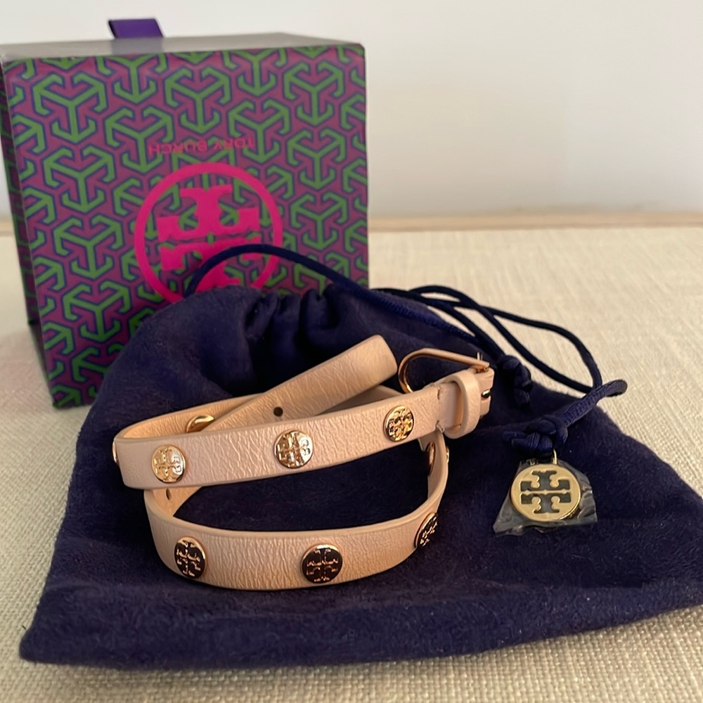 Tory Burch leather wrap bracelet